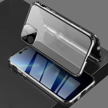 Load image into Gallery viewer, Four-corner Shockproof Anti-peeping Magnetic Metal Frame Double-sided Tempered Glass Case, For iPhone 13 Pro, For iPhone 13 Pro Max