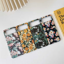 Load image into Gallery viewer, Small Floral Shockproof PC + Water Paste Protective Case, For Samsung Galaxy Z Flip3 5G