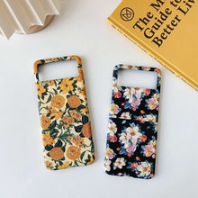 Load image into Gallery viewer, Small Floral Shockproof PC + Water Paste Protective Case, For Samsung Galaxy Z Flip3 5G