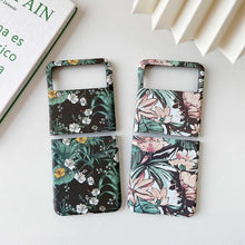 Load image into Gallery viewer, Small Floral Shockproof PC + Water Paste Protective Case, For Samsung Galaxy Z Flip3 5G