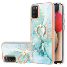 Load image into Gallery viewer, Electroplating Marble Pattern IMD TPU Shockproof Case with Ring Holder, For Samsung Galaxy A02s US Version 166mm, For Samsung Galaxy A02s EU Version 164mm, For Samsung Galaxy A03s 166mm, For Samsung Galaxy A11 / M11, For Samsung Galaxy A12             ...
