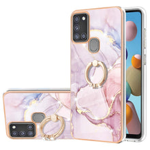 Load image into Gallery viewer, Electroplating Marble Pattern IMD TPU Shockproof Case with Ring Holder, For Samsung Galaxy A02s US Version 166mm, For Samsung Galaxy A02s EU Version 164mm, For Samsung Galaxy A03s 166mm, For Samsung Galaxy A11 / M11, For Samsung Galaxy A12             ...