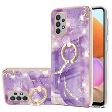 Load image into Gallery viewer, Electroplating Marble Pattern IMD TPU Shockproof Case with Ring Holder, For Samsung Galaxy A32 4G EU Version, For Samsung Galaxy A32 5G, For Samsung Galaxy A52 5G / 4G, For Samsung Galaxy A72 5G / 4G, For Samsung Galaxy S20 FE  5G / 4G                 ...
