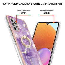 Load image into Gallery viewer, Electroplating Marble Pattern IMD TPU Shockproof Case with Ring Holder, For Samsung Galaxy A32 4G EU Version, For Samsung Galaxy A32 5G, For Samsung Galaxy A52 5G / 4G, For Samsung Galaxy A72 5G / 4G, For Samsung Galaxy S20 FE  5G / 4G                 ...