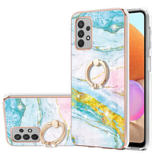 Load image into Gallery viewer, Electroplating Marble Pattern IMD TPU Shockproof Case with Ring Holder, For Samsung Galaxy A32 4G EU Version, For Samsung Galaxy A32 5G, For Samsung Galaxy A52 5G / 4G, For Samsung Galaxy A72 5G / 4G, For Samsung Galaxy S20 FE  5G / 4G                 ...