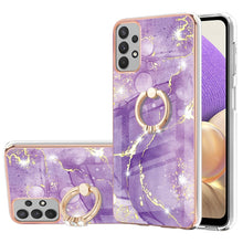 Load image into Gallery viewer, Electroplating Marble Pattern IMD TPU Shockproof Case with Ring Holder, For Samsung Galaxy A32 4G EU Version, For Samsung Galaxy A32 5G, For Samsung Galaxy A52 5G / 4G, For Samsung Galaxy A72 5G / 4G, For Samsung Galaxy S20 FE  5G / 4G                 ...