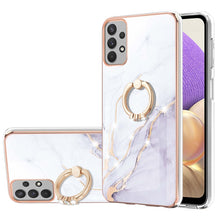 Load image into Gallery viewer, Electroplating Marble Pattern IMD TPU Shockproof Case with Ring Holder, For Samsung Galaxy A32 4G EU Version, For Samsung Galaxy A32 5G, For Samsung Galaxy A52 5G / 4G, For Samsung Galaxy A72 5G / 4G, For Samsung Galaxy S20 FE  5G / 4G                 ...