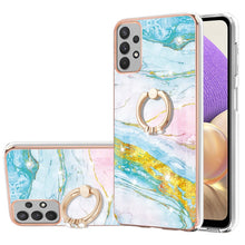 Load image into Gallery viewer, Electroplating Marble Pattern IMD TPU Shockproof Case with Ring Holder, For Samsung Galaxy A32 4G EU Version, For Samsung Galaxy A32 5G, For Samsung Galaxy A52 5G / 4G, For Samsung Galaxy A72 5G / 4G, For Samsung Galaxy S20 FE  5G / 4G                 ...