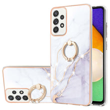 Load image into Gallery viewer, Electroplating Marble Pattern IMD TPU Shockproof Case with Ring Holder, For Samsung Galaxy A32 4G EU Version, For Samsung Galaxy A32 5G, For Samsung Galaxy A52 5G / 4G, For Samsung Galaxy A72 5G / 4G, For Samsung Galaxy S20 FE  5G / 4G                 ...