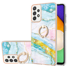 Load image into Gallery viewer, Electroplating Marble Pattern IMD TPU Shockproof Case with Ring Holder, For Samsung Galaxy A32 4G EU Version, For Samsung Galaxy A32 5G, For Samsung Galaxy A52 5G / 4G, For Samsung Galaxy A72 5G / 4G, For Samsung Galaxy S20 FE  5G / 4G                 ...