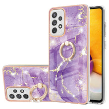 Load image into Gallery viewer, Electroplating Marble Pattern IMD TPU Shockproof Case with Ring Holder, For Samsung Galaxy A32 4G EU Version, For Samsung Galaxy A32 5G, For Samsung Galaxy A52 5G / 4G, For Samsung Galaxy A72 5G / 4G, For Samsung Galaxy S20 FE  5G / 4G                 ...