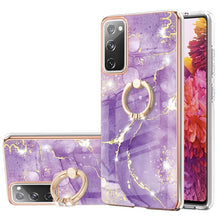 Load image into Gallery viewer, Electroplating Marble Pattern IMD TPU Shockproof Case with Ring Holder, For Samsung Galaxy A32 4G EU Version, For Samsung Galaxy A32 5G, For Samsung Galaxy A52 5G / 4G, For Samsung Galaxy A72 5G / 4G, For Samsung Galaxy S20 FE  5G / 4G                 ...