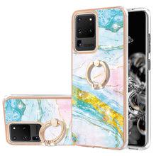 Load image into Gallery viewer, Electroplating Marble Pattern IMD TPU Shockproof Case with Ring Holder, For Samsung Galaxy A32 4G EU Version, For Samsung Galaxy A32 5G, For Samsung Galaxy A52 5G / 4G, For Samsung Galaxy A72 5G / 4G, For Samsung Galaxy S20 FE  5G / 4G                 ...
