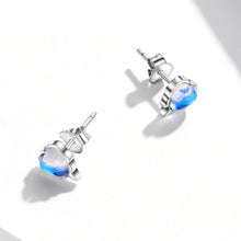 Load image into Gallery viewer, S925 Sterling Silver Heart Shaped Moonstone Women Earrings, Heart Shaped Moonstone