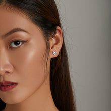 Load image into Gallery viewer, S925 Sterling Silver Heart Shaped Moonstone Women Earrings, Heart Shaped Moonstone