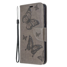 Load image into Gallery viewer, Embossing Two Butterflies Pattern Horizontal Flip PU Leather Case with Holder &amp; Card Slot &amp; Wallet &amp; Lanyard, For Xiaomi Redmi  8
