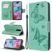 Load image into Gallery viewer, Embossing Two Butterflies Pattern Horizontal Flip PU Leather Case with Holder &amp; Card Slot &amp; Wallet &amp; Lanyard, For Xiaomi Redmi  8