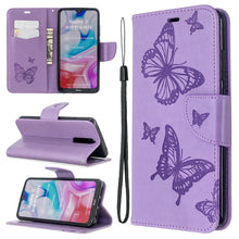 Load image into Gallery viewer, Embossing Two Butterflies Pattern Horizontal Flip PU Leather Case with Holder &amp; Card Slot &amp; Wallet &amp; Lanyard, For Xiaomi Redmi  8