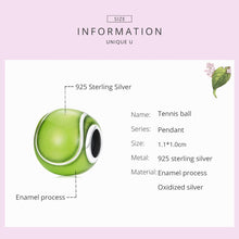 Load image into Gallery viewer, S925 Sterling Silver Green Tennis Beads DIY Bracelet Necklace Accessories, Green Tennis