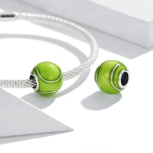 Load image into Gallery viewer, S925 Sterling Silver Green Tennis Beads DIY Bracelet Necklace Accessories, Green Tennis