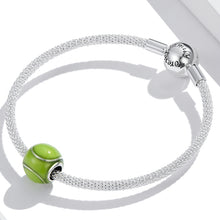 Load image into Gallery viewer, S925 Sterling Silver Green Tennis Beads DIY Bracelet Necklace Accessories, Green Tennis