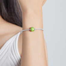 Load image into Gallery viewer, S925 Sterling Silver Green Tennis Beads DIY Bracelet Necklace Accessories, Green Tennis