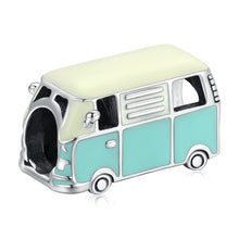 Load image into Gallery viewer, S925 Sterling Silver Mini Bus Beads DIY Bracelet Necklace Accessories, Mini Bus