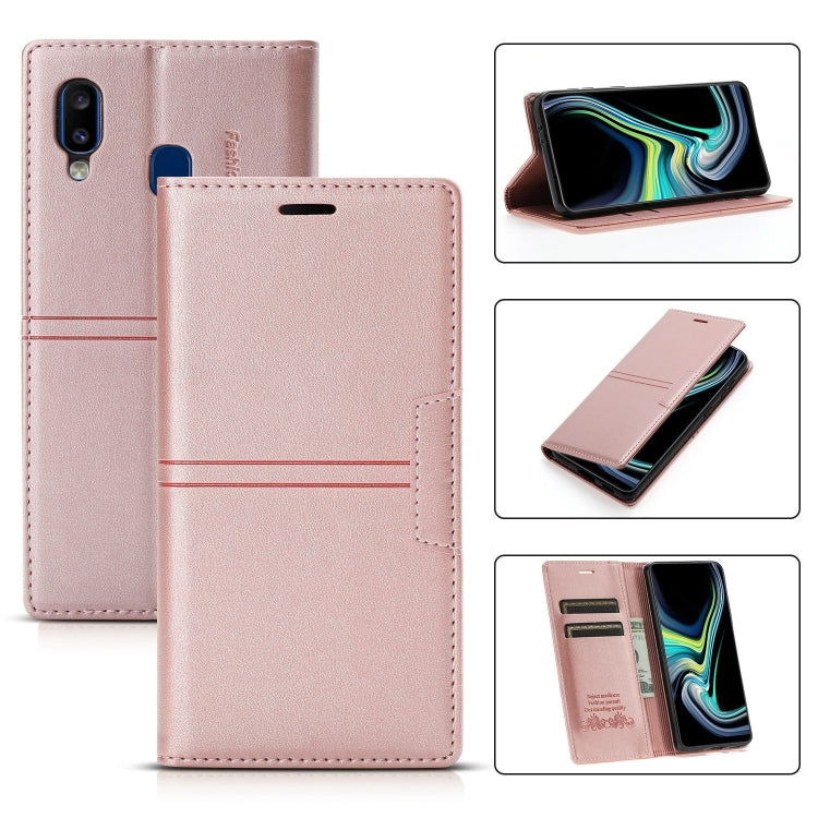 Dream Magnetic Suction Business Horizontal Flip PU Leather Case with Holder & Card Slot & Wallet, For Samsung Galaxy A12, For Samsung Galaxy A42 5G, For Samsung Galaxy A20 / A30, For Samsung Galaxy A20e, For Samsung Galaxy A40, For Samsung Galaxy A21s ...