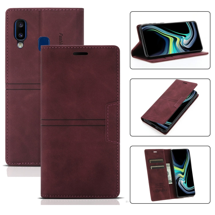 Dream Magnetic Suction Business Horizontal Flip PU Leather Case with Holder & Card Slot & Wallet, For Samsung Galaxy A12, For Samsung Galaxy A42 5G, For Samsung Galaxy A20 / A30, For Samsung Galaxy A20e, For Samsung Galaxy A40, For Samsung Galaxy A21s ...