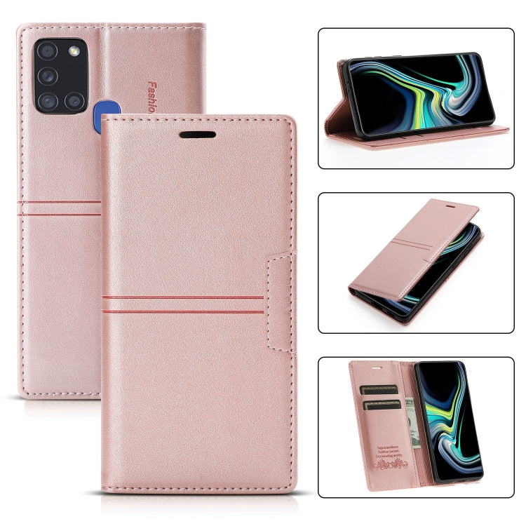 Dream Magnetic Suction Business Horizontal Flip PU Leather Case with Holder & Card Slot & Wallet, For Samsung Galaxy A12, For Samsung Galaxy A42 5G, For Samsung Galaxy A20 / A30, For Samsung Galaxy A20e, For Samsung Galaxy A40, For Samsung Galaxy A21s ...