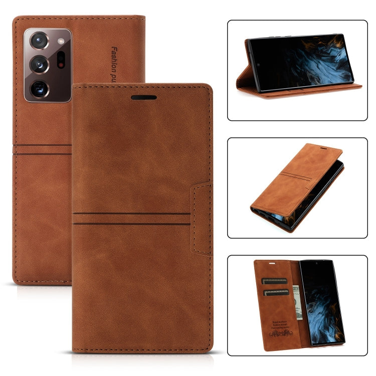 Dream Magnetic Suction Business Horizontal Flip PU Leather Case with Holder & Card Slot & Wallet, For Samsung Galaxy Note20 Ultra, For Samsung Galaxy S9+, For Samsung Galaxy S9, For Samsung Galaxy S10, For Samsung Galaxy S10+, For Samsung Galaxy S10e  ...