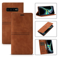 Load image into Gallery viewer, Dream Magnetic Suction Business Horizontal Flip PU Leather Case with Holder &amp; Card Slot &amp; Wallet, For Samsung Galaxy Note20 Ultra, For Samsung Galaxy S9+, For Samsung Galaxy S9, For Samsung Galaxy S10, For Samsung Galaxy S10+, For Samsung Galaxy S10e  ...