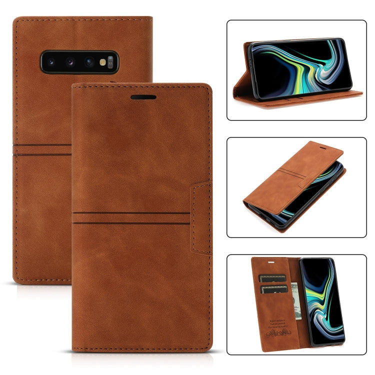 Dream Magnetic Suction Business Horizontal Flip PU Leather Case with Holder & Card Slot & Wallet, For Samsung Galaxy Note20 Ultra, For Samsung Galaxy S9+, For Samsung Galaxy S9, For Samsung Galaxy S10, For Samsung Galaxy S10+, For Samsung Galaxy S10e  ...