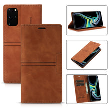 Load image into Gallery viewer, Dream Magnetic Suction Business Horizontal Flip PU Leather Case with Holder &amp; Card Slot &amp; Wallet, For Samsung Galaxy Note20 Ultra, For Samsung Galaxy S9+, For Samsung Galaxy S9, For Samsung Galaxy S10, For Samsung Galaxy S10+, For Samsung Galaxy S10e  ...