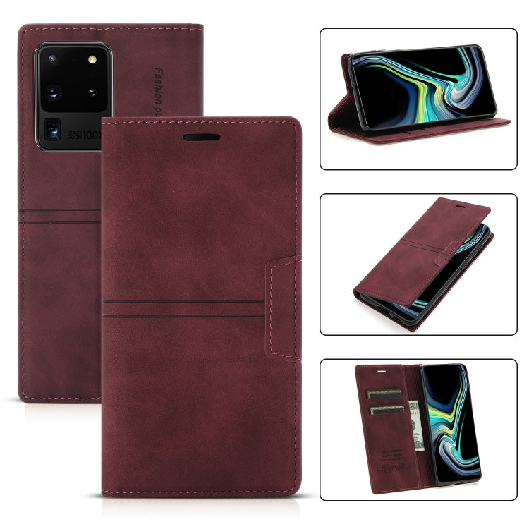 Dream Magnetic Suction Business Horizontal Flip PU Leather Case with Holder & Card Slot & Wallet, For Samsung Galaxy S20 FE, For Samsung Galaxy S20 Ultra, For Samsung Galaxy S21+ 5G, For Samsung Galaxy S21 5G, For Samsung Galaxy S21 FE 5G              ...