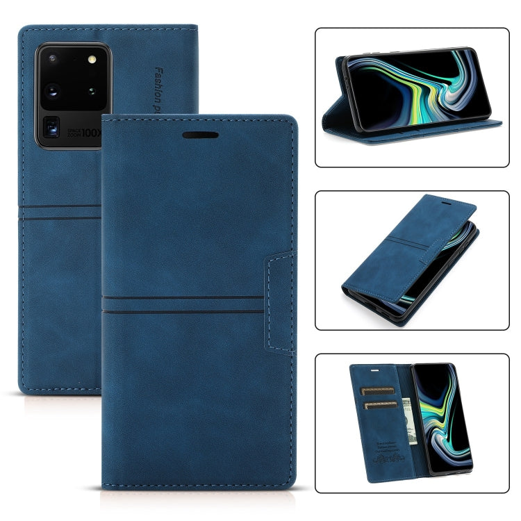 Dream Magnetic Suction Business Horizontal Flip PU Leather Case with Holder & Card Slot & Wallet, For Samsung Galaxy S20 FE, For Samsung Galaxy S20 Ultra, For Samsung Galaxy S21+ 5G, For Samsung Galaxy S21 5G, For Samsung Galaxy S21 FE 5G              ...