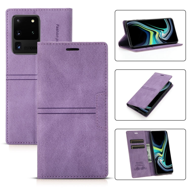 Dream Magnetic Suction Business Horizontal Flip PU Leather Case with Holder & Card Slot & Wallet, For Samsung Galaxy S20 FE, For Samsung Galaxy S20 Ultra, For Samsung Galaxy S21+ 5G, For Samsung Galaxy S21 5G, For Samsung Galaxy S21 FE 5G              ...