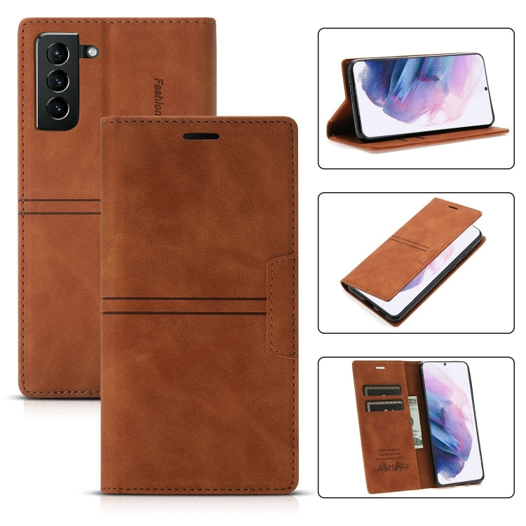 Dream Magnetic Suction Business Horizontal Flip PU Leather Case with Holder & Card Slot & Wallet, For Samsung Galaxy S20 FE, For Samsung Galaxy S20 Ultra, For Samsung Galaxy S21+ 5G, For Samsung Galaxy S21 5G, For Samsung Galaxy S21 FE 5G              ...