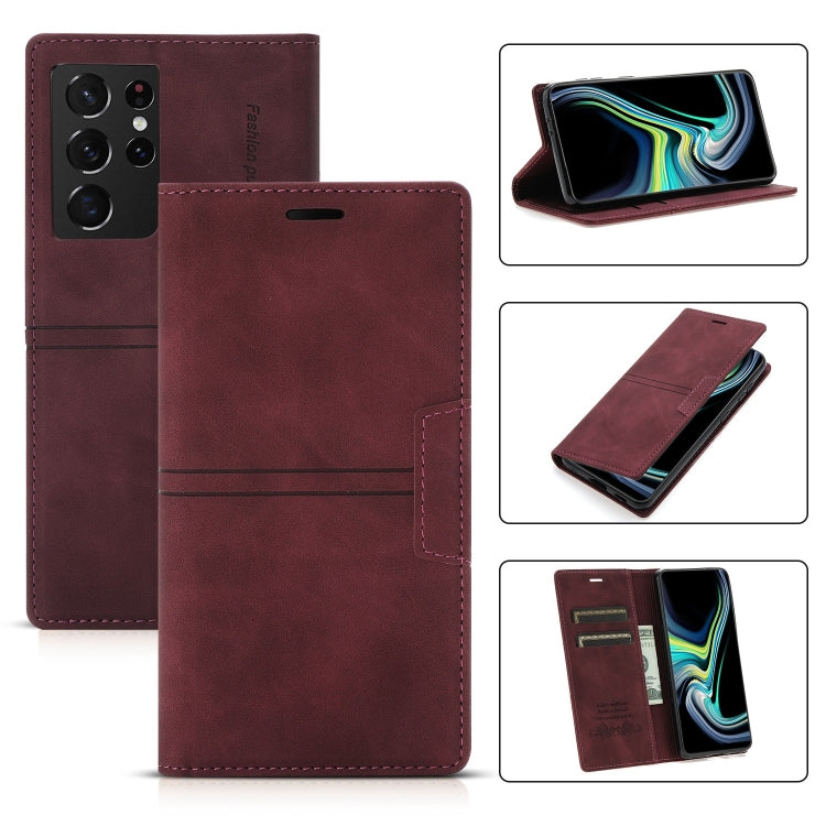 Dream Magnetic Suction Business Horizontal Flip PU Leather Case with Holder & Card Slot & Wallet, For Samsung Galaxy S20 FE, For Samsung Galaxy S20 Ultra, For Samsung Galaxy S21+ 5G, For Samsung Galaxy S21 5G, For Samsung Galaxy S21 FE 5G              ...