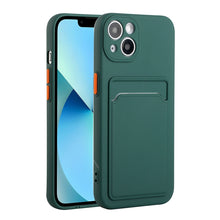Load image into Gallery viewer, Card Slot Design Shockproof TPU Protective Case, For iPhone 13 Pro Max, For iPhone 13 Pro, For iPhone 13, For iPhone 13 mini