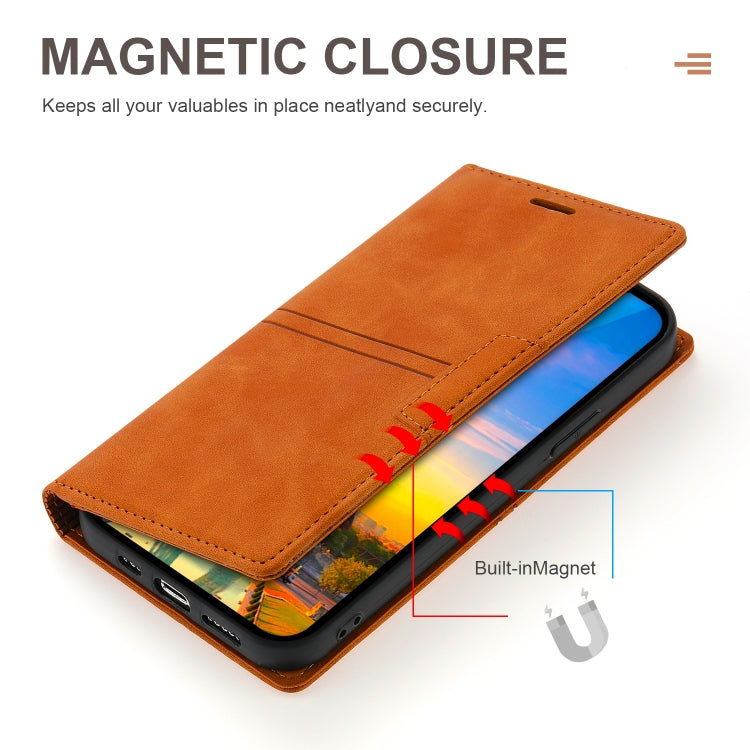 Dream Magnetic Suction Business Horizontal Flip PU Leather Case with Holder & Card Slot & Wallet, For iPhone 11 Pro, For iPhone 11 Pro Max, For iPhone X / XS, For iPhone XR, For iPhone XS Max, For iPhone SE 2022 / SE 2020 / 8 / 7                       ...