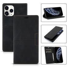 Load image into Gallery viewer, Dream Magnetic Suction Business Horizontal Flip PU Leather Case with Holder &amp; Card Slot &amp; Wallet, For iPhone 11 Pro, For iPhone 11 Pro Max, For iPhone X / XS, For iPhone XR, For iPhone XS Max, For iPhone SE 2022 / SE 2020 / 8 / 7                       ...