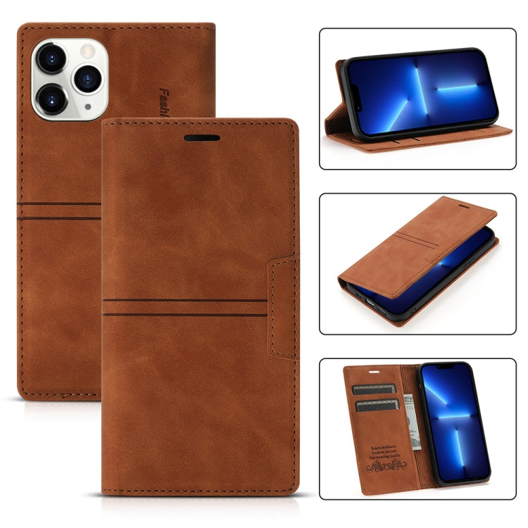 Dream Magnetic Suction Business Horizontal Flip PU Leather Case with Holder & Card Slot & Wallet, For iPhone 11 Pro, For iPhone 11 Pro Max, For iPhone X / XS, For iPhone XR, For iPhone XS Max, For iPhone SE 2022 / SE 2020 / 8 / 7                       ...