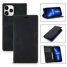 Load image into Gallery viewer, Dream Magnetic Suction Business Horizontal Flip PU Leather Case with Holder &amp; Card Slot &amp; Wallet, For iPhone 11 Pro, For iPhone 11 Pro Max, For iPhone X / XS, For iPhone XR, For iPhone XS Max, For iPhone SE 2022 / SE 2020 / 8 / 7                       ...
