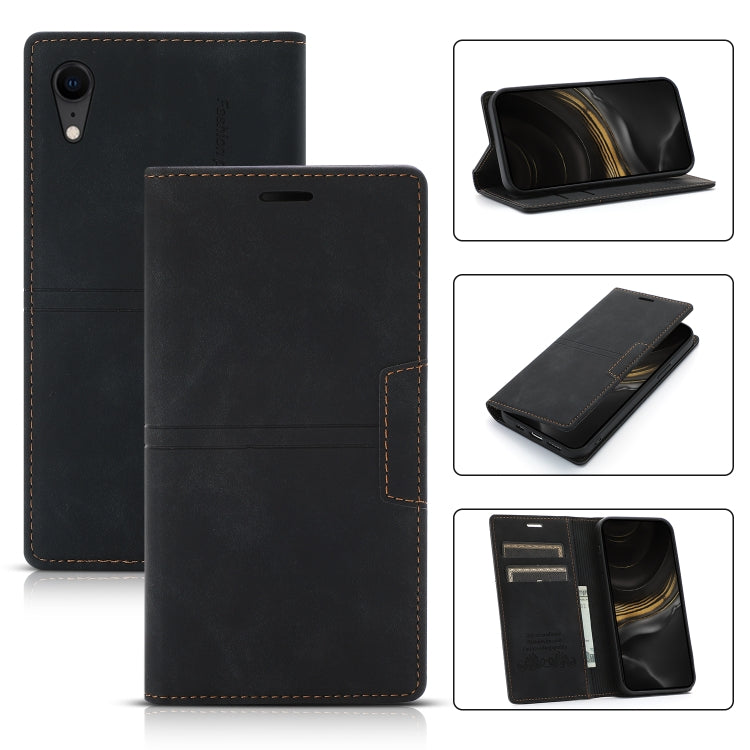 Dream Magnetic Suction Business Horizontal Flip PU Leather Case with Holder & Card Slot & Wallet, For iPhone 11 Pro, For iPhone 11 Pro Max, For iPhone X / XS, For iPhone XR, For iPhone XS Max, For iPhone SE 2022 / SE 2020 / 8 / 7                       ...