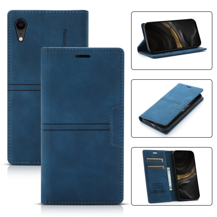 Dream Magnetic Suction Business Horizontal Flip PU Leather Case with Holder & Card Slot & Wallet, For iPhone 11 Pro, For iPhone 11 Pro Max, For iPhone X / XS, For iPhone XR, For iPhone XS Max, For iPhone SE 2022 / SE 2020 / 8 / 7                       ...
