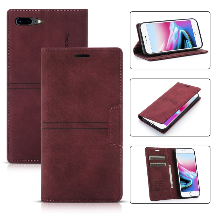 Dream Magnetic Suction Business Horizontal Flip PU Leather Case with Holder & Card Slot & Wallet, For iPhone 11 Pro, For iPhone 11 Pro Max, For iPhone X / XS, For iPhone XR, For iPhone XS Max, For iPhone SE 2022 / SE 2020 / 8 / 7                       ...
