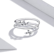 Load image into Gallery viewer, S925 Sterling Silver Multi-loop Wicker Women Open Ring, Wicker