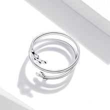 Load image into Gallery viewer, S925 Sterling Silver Multi-loop Wicker Women Open Ring, Wicker