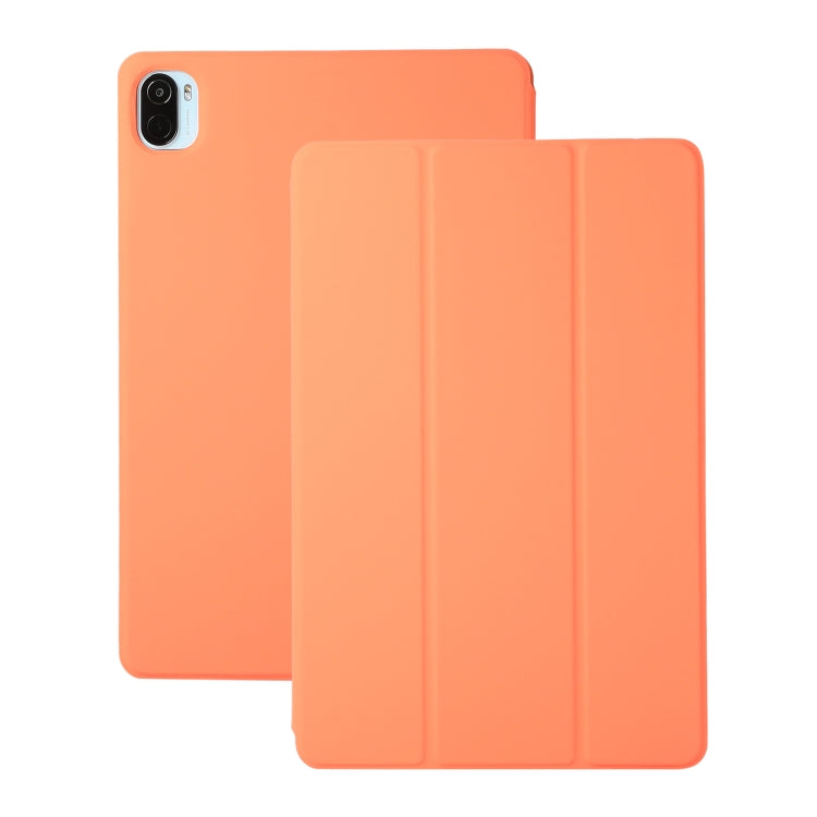 Solid Color Magnetic Horizontal Flip Leather Case with Holder, For Xiaomi Pad 5 / Pad 5 Pro